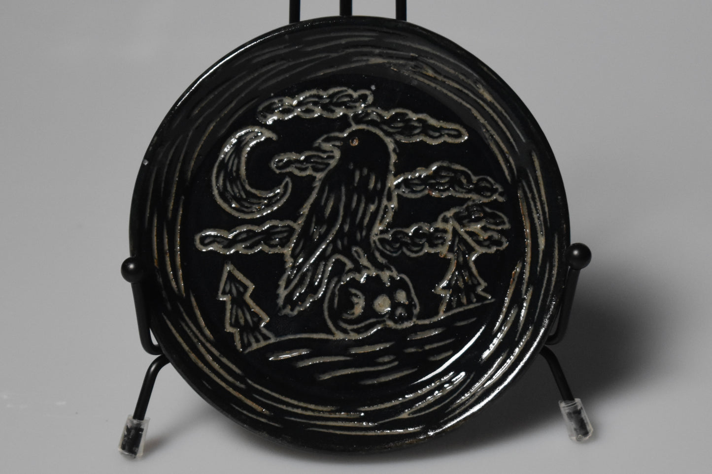 Wild Clay Raven Trinket Dish