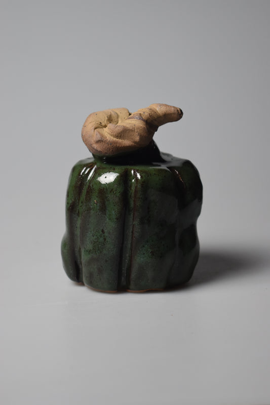 "Poison Apple" Pumpkin #1 (4.5 inches tall)