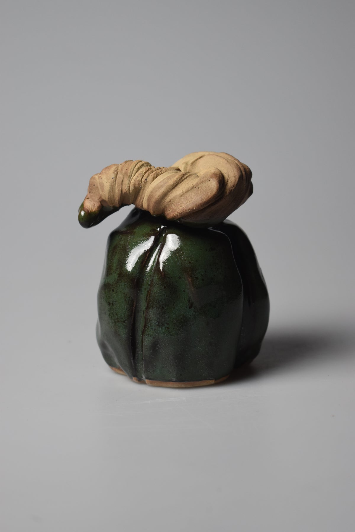 "Poison Apple" Pumpkin #2 (4 inches tall)