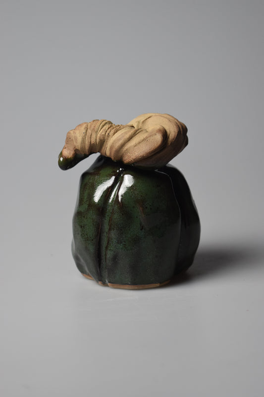 "Poison Apple" Pumpkin #2 (4 inches tall)