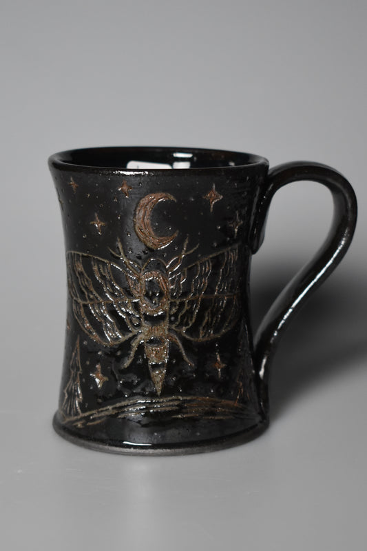 Wild Clay Death Moth Mug 10-14oz