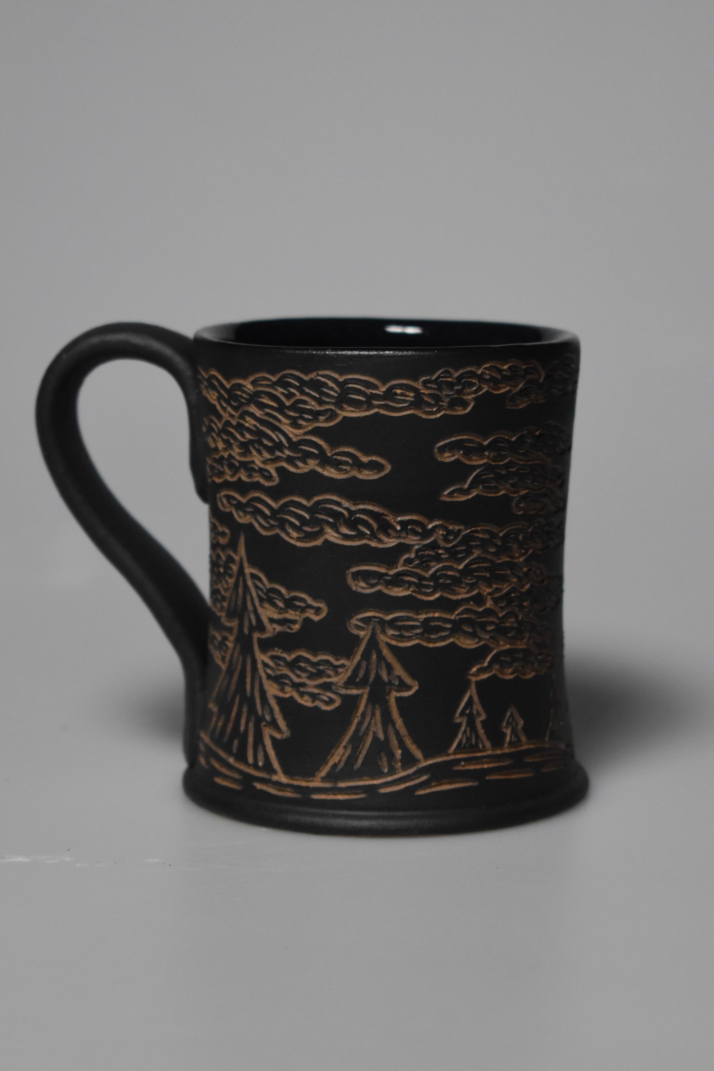 Wild Clay Raven Mug - Matte Black 10-14oz