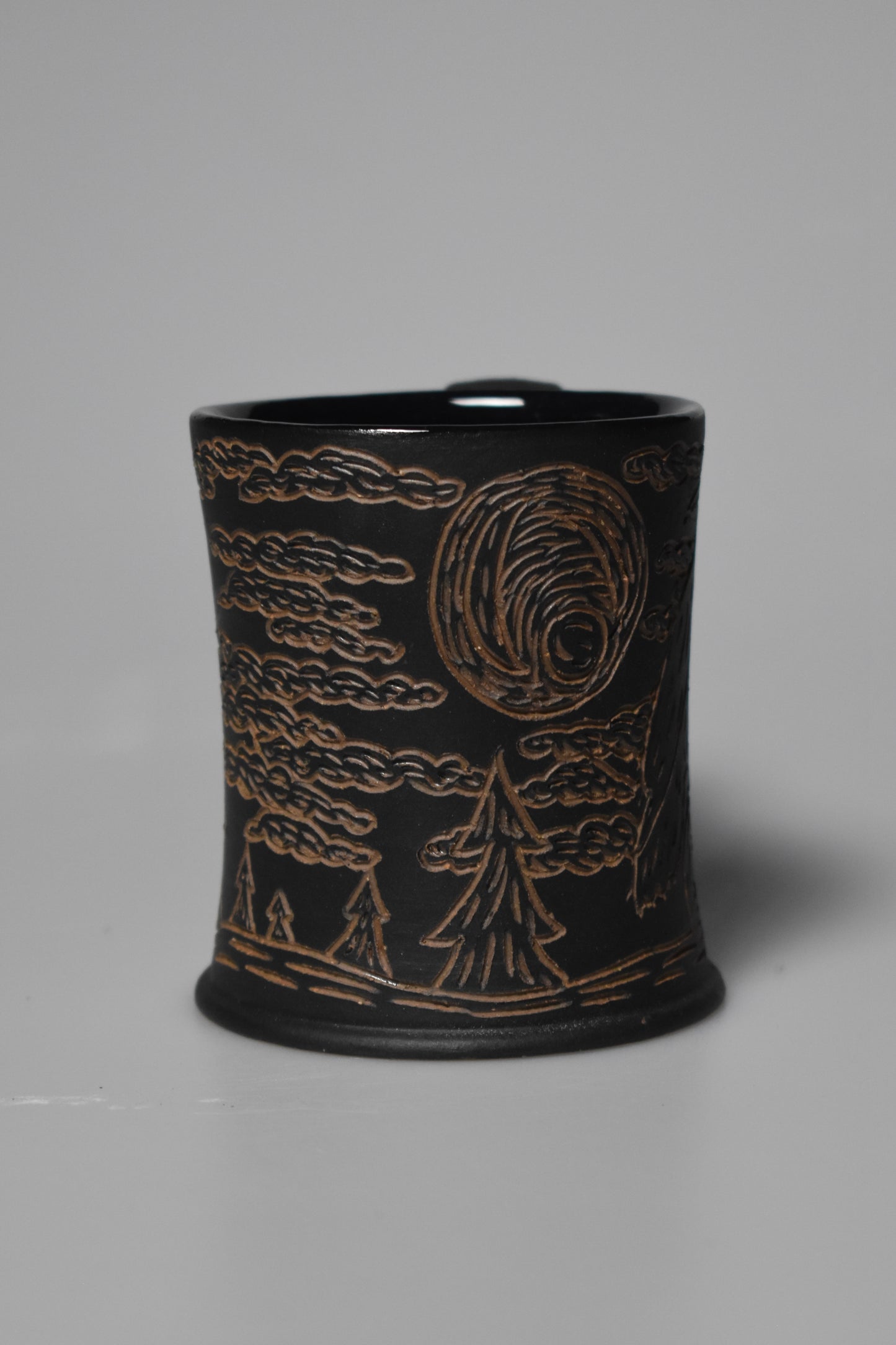 Wild Clay Raven Mug - Matte Black 10-14oz