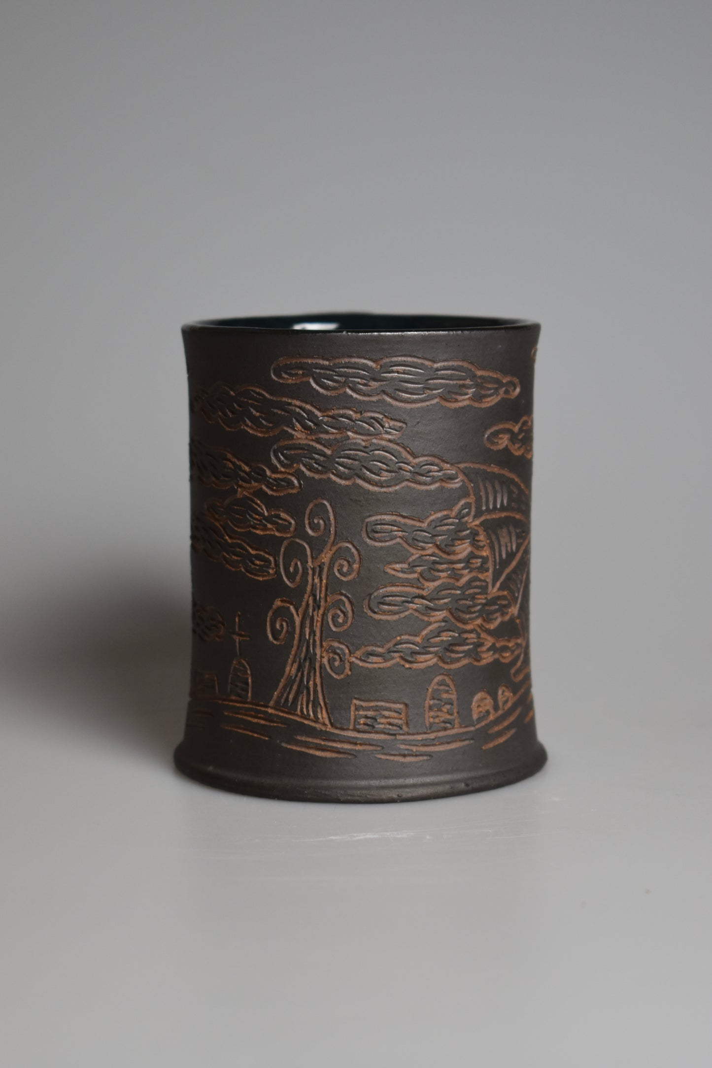 Wild Clay Bat Mug 10-14oz - Matte Black
